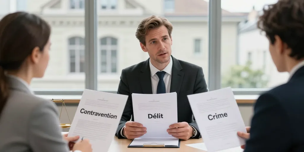 Droit pénal à Lausanne : différences entre contravention, délit et crime expliquées simplement